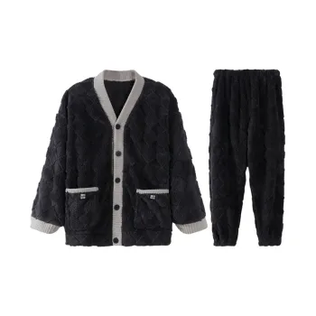 Lan Miao Pajama Set Men's Black