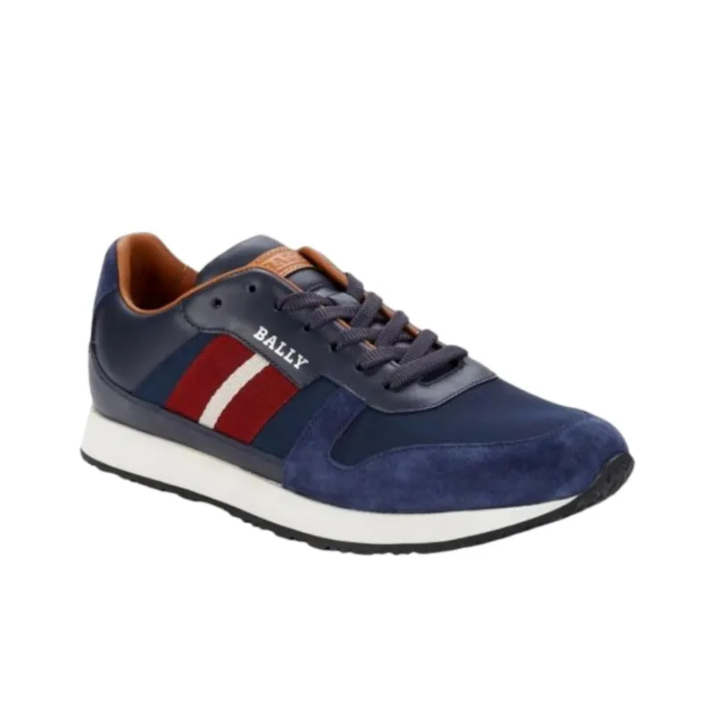 BALLY Low Top Running Shoes Men's Blue-2