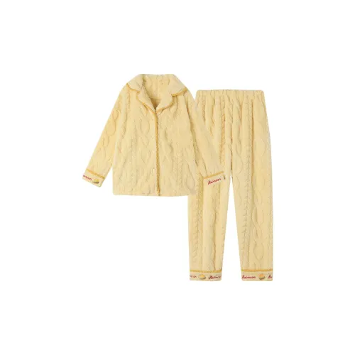 Maultiay Pajama Set Women's Yellow