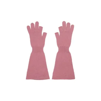RICK OWENS/RO Wool Cashmere Knit Gloves Women's Pink
