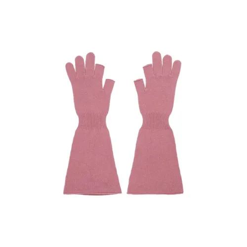 RICK OWENS/RO Wool Cashmere Knit Gloves Women's Pink