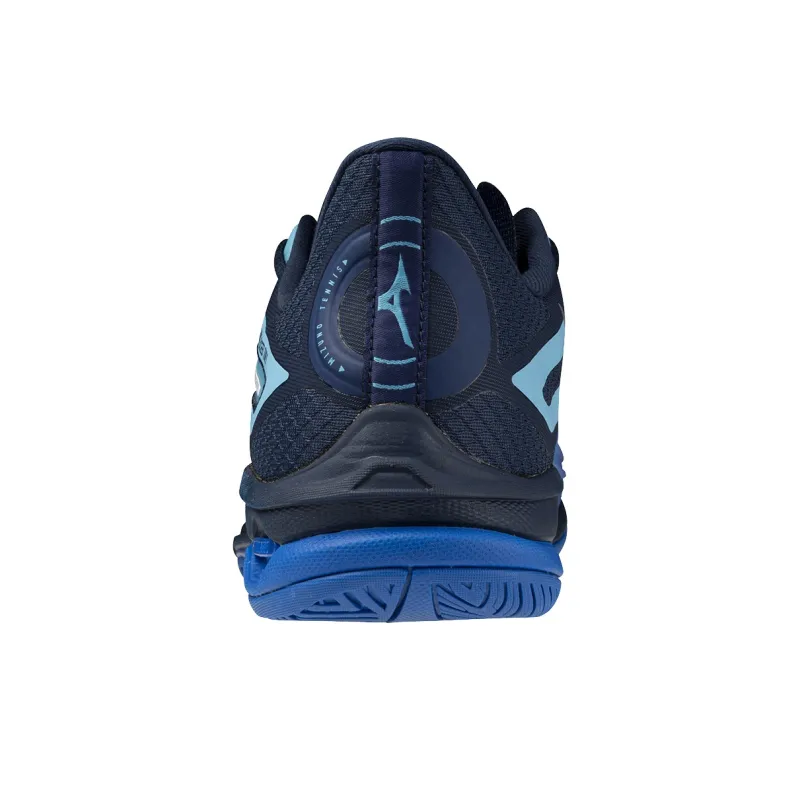 Mizuno Wave Exceed Tour 6 Cushioning Low Top Tennis Shoes Unisex Blue-3