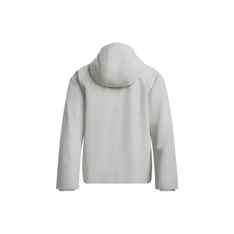 Under Armour Waterproof, Windproof, And Abrasion Resistant Windbreaker Jacket Unisex Gray, Comes With Necklace-1