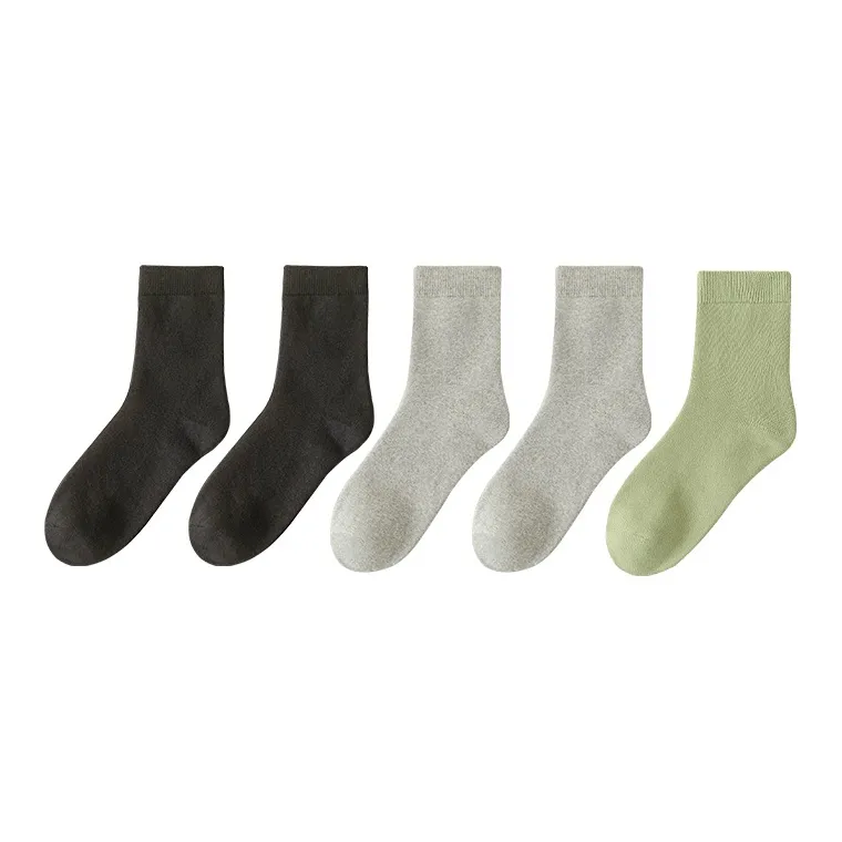 MIIOW Mid Calf Socks Women's 5 Pack-7