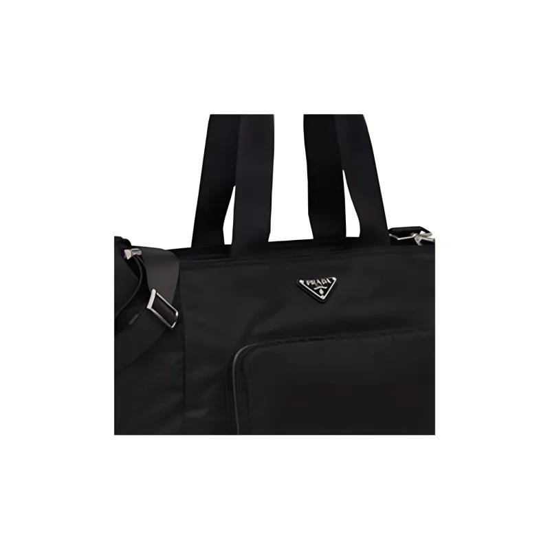 PRADA Recycled Nylon Baby Bag, Shoulder Bag, Crossbody Bag, Handbag Regular Women's Black-4