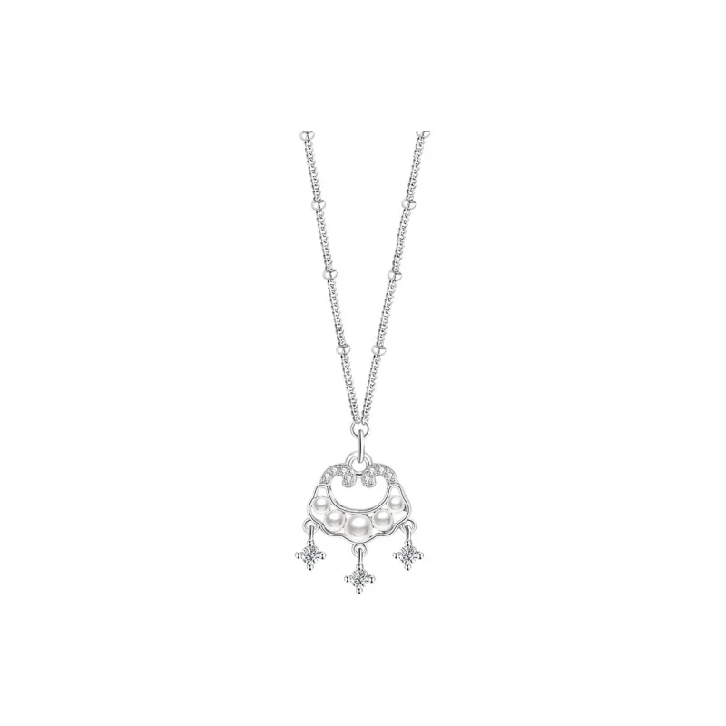 Heart Grass S925 Silver Necklaces Women's-0