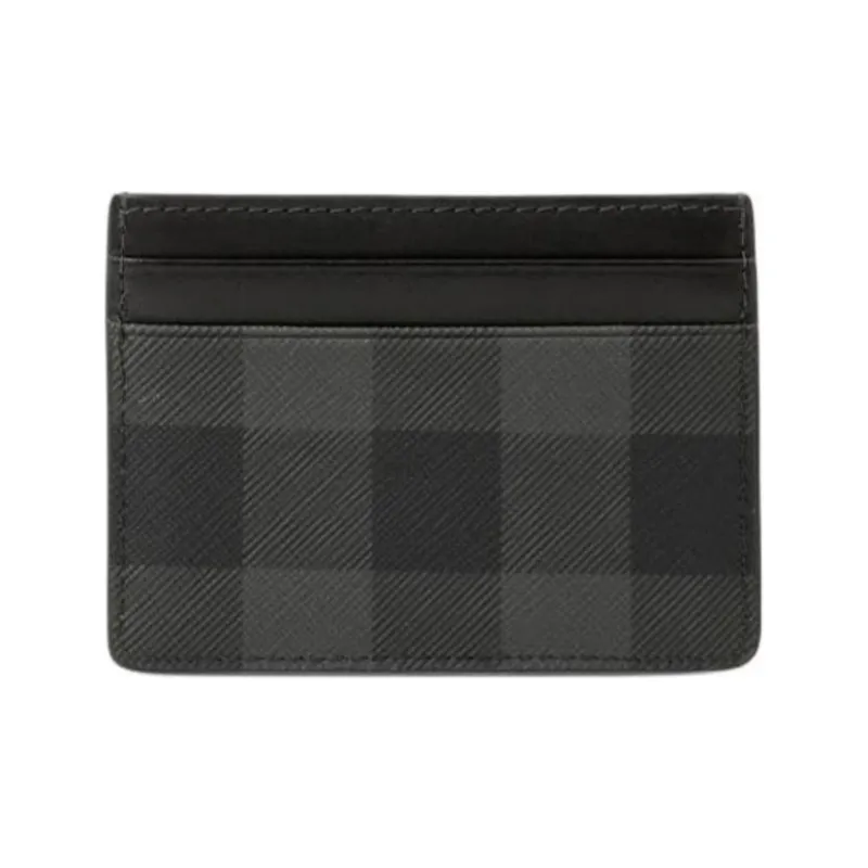Burberry Cotton Wallet, Card Holder Men's Black Gray-7