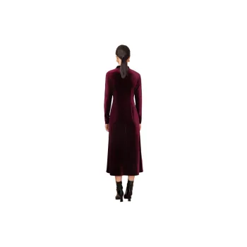 BBLLUUEE Long Sleeved Dress Women's Agate Red