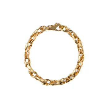 EMANUELE BICOCCHI Gold-plated Hammered Chain Bracelet
