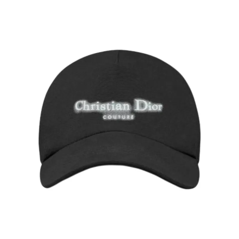 DIOR Cotton Baseball Caps Men's Black-2