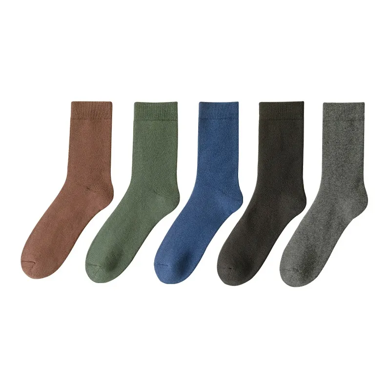 MIIOW Mid Calf Socks Men's 5 Pack-11