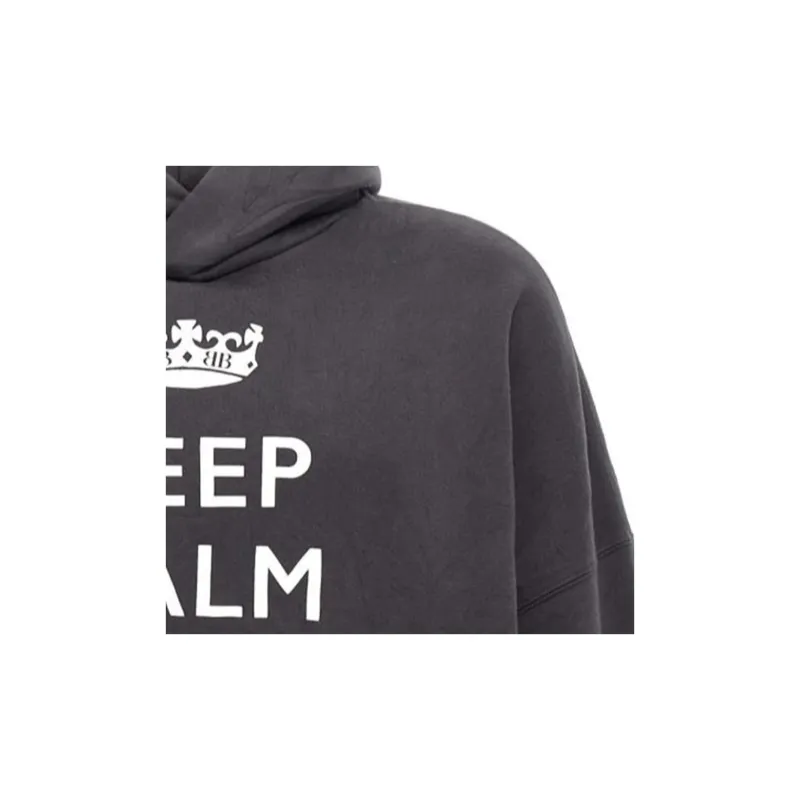 Balenciaga Keep Calm Printed Oversized Hoodie-2