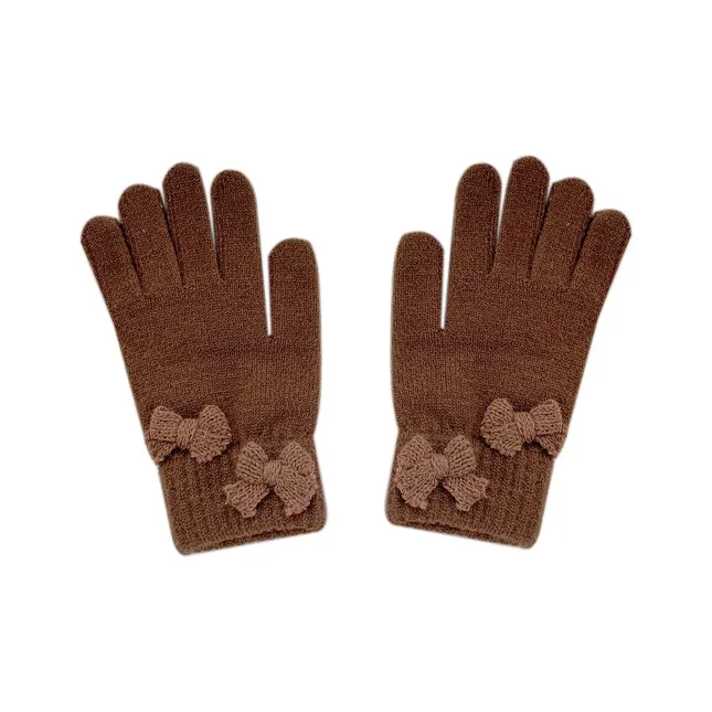 MUSTKOO Knitted Fabric Knit Gloves Women's-4