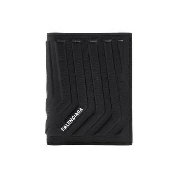 Balenciaga Car Calfskin Wallet Men's Black