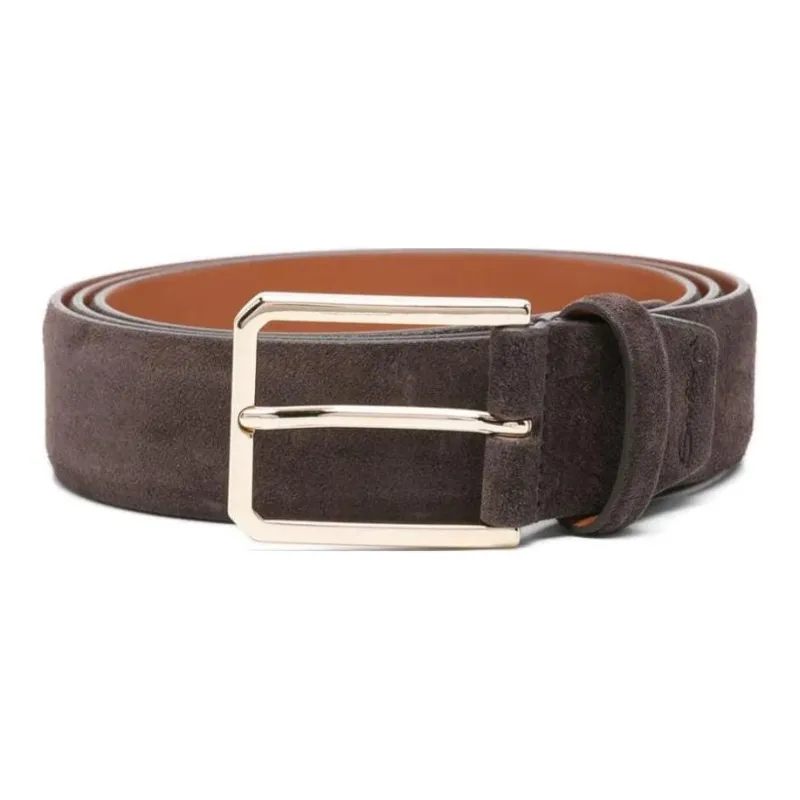Santoni Adjustable Suede Belt-0