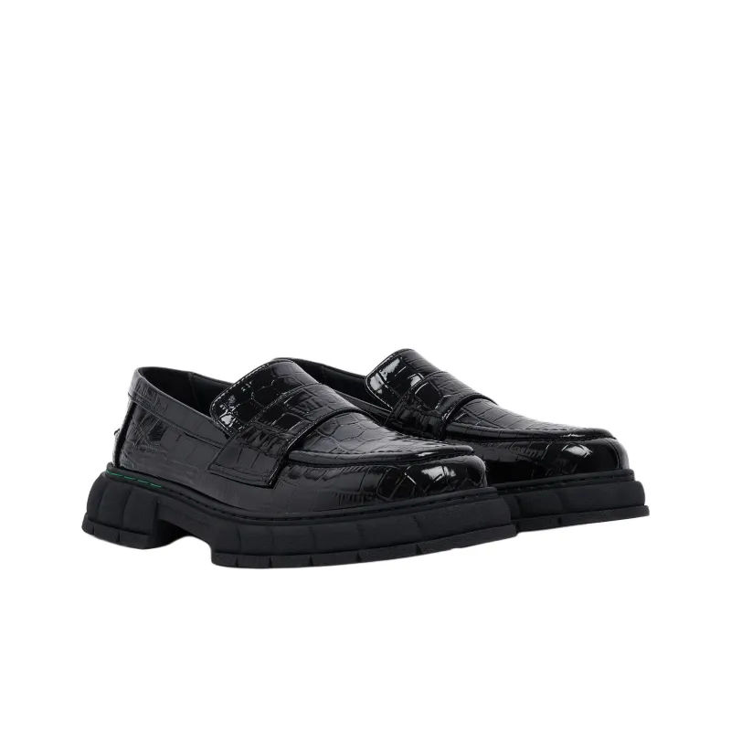 VIRÓN Progres Euka Loafers Unisex Black-2