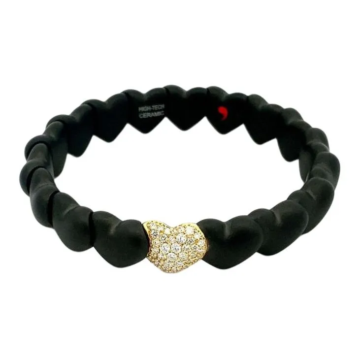 Roberto Demeglio Ceramic Heart Diamond Bracelet-0