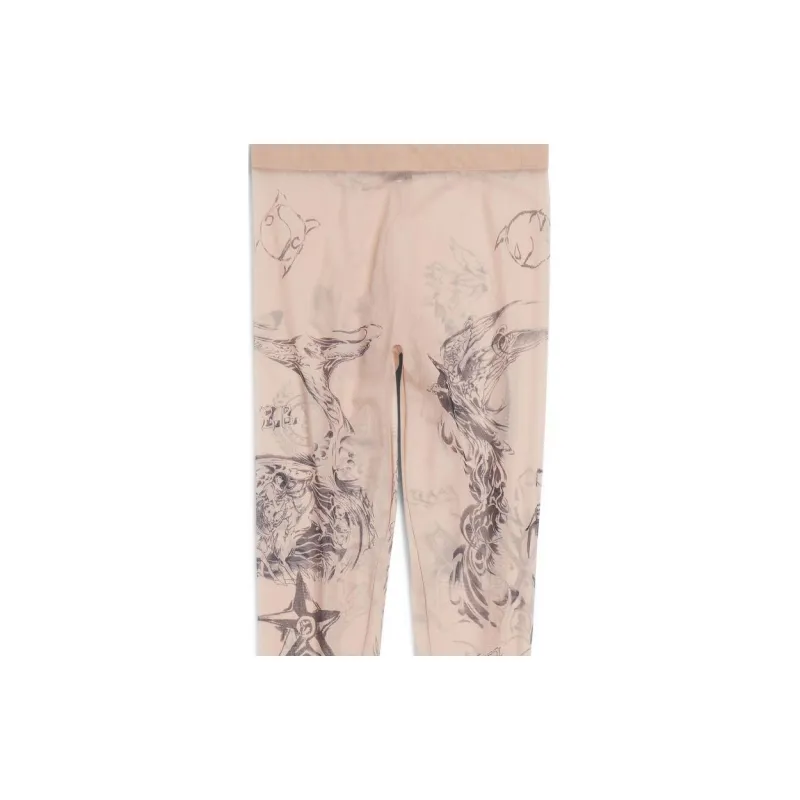 Balenciaga Tattoo Tights 'Light Beige'-2