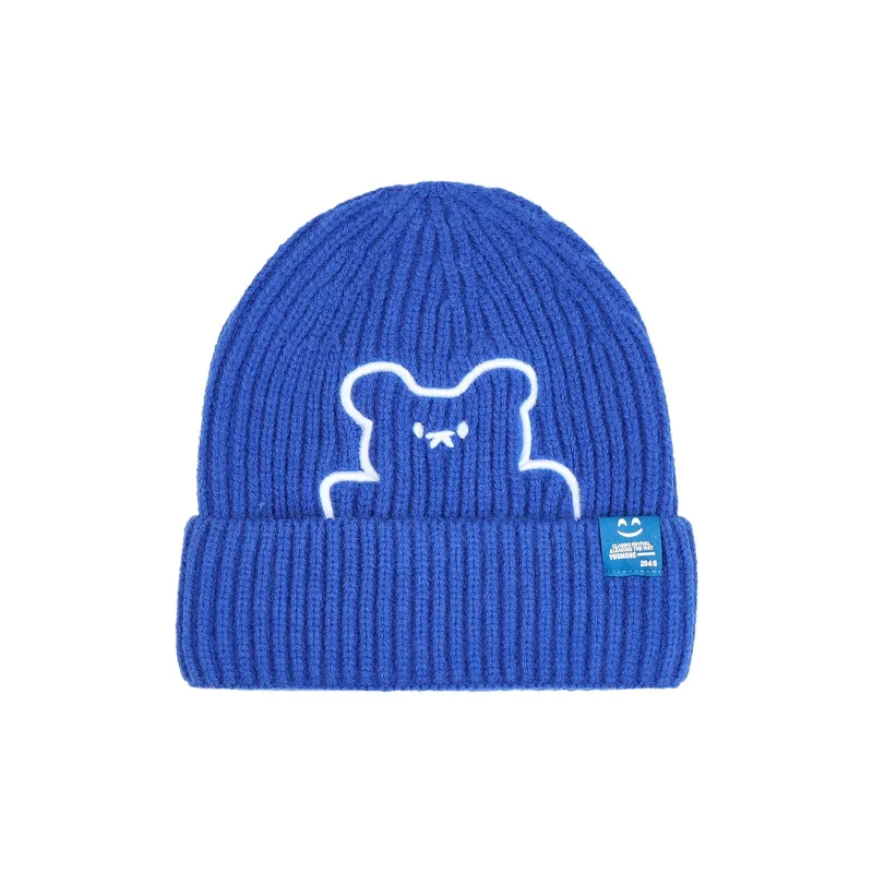 CHRONIC Acrylic Large Head Circumference Small Face Bear Beanie Unisex-4