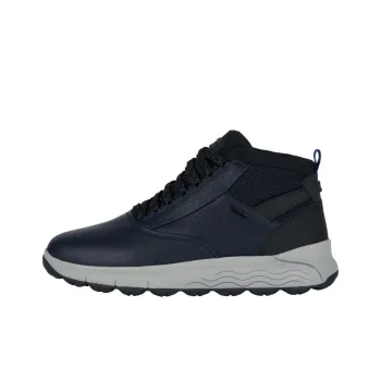 GEOX Spherica 4x4 Ab Anti-Slip Wear-Resistant Mid-Top Casual Shoes Men's Marine Blue
