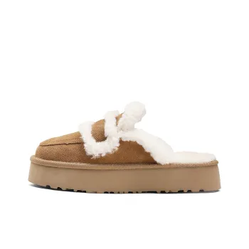 BOSSSUNWEN Wrap toe Slippers Women's Chestnut