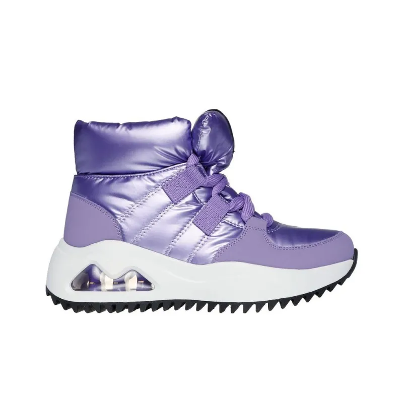 Skechers Uno Peaks Warm And Wear-Resistant Short Snow Boots Women's Purple-1