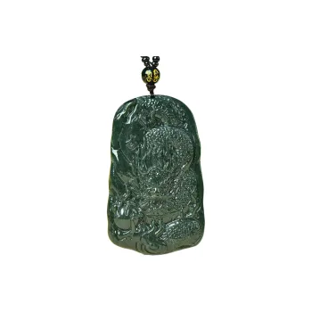 Jing Ruyu Hetian Jade Necklaces Green Jade Unisex