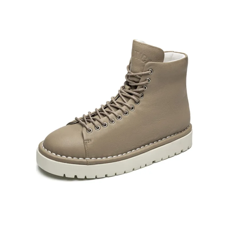 NAUTICA Anti Slip Wear Resistant High Top Casual Shoes Women's Khaki-1