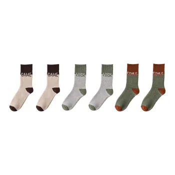 Cotton Gene Mid Calf Socks Men's Combo Set