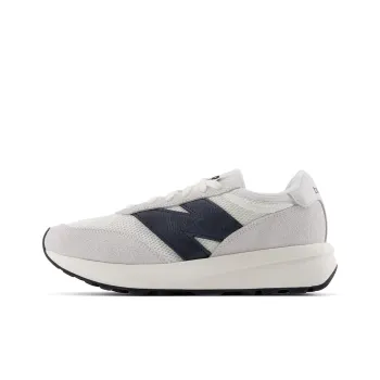 Niko And ... x New Balance 370 Anti Slip Wear Resistant Low Top Casual Running Shoes Unisex Gray White