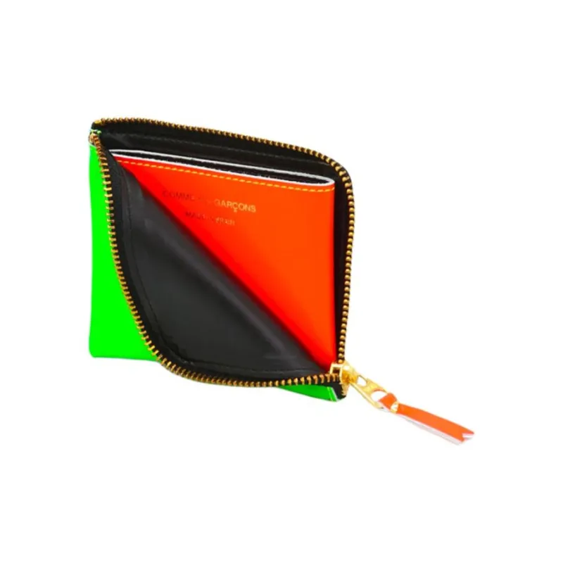 CDG Cow Leather Wallet Regular Women's Green-4
