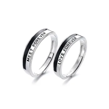 KLFOOK 999 Fine Silver Rings Unisex