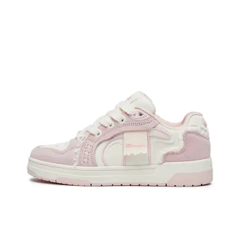 Champion Low Top Skateboard Shoes Unisex Micro Rose Red/Milk White
