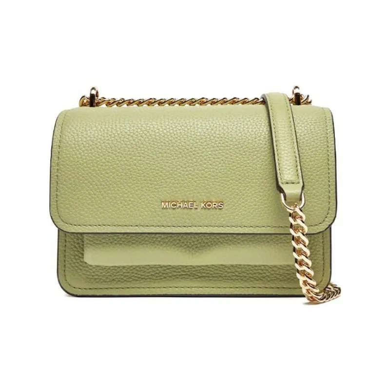 MICHAEL KORS Grained Cow Leather Crossbody Bag Shoulder Bag Women's Light Green-1