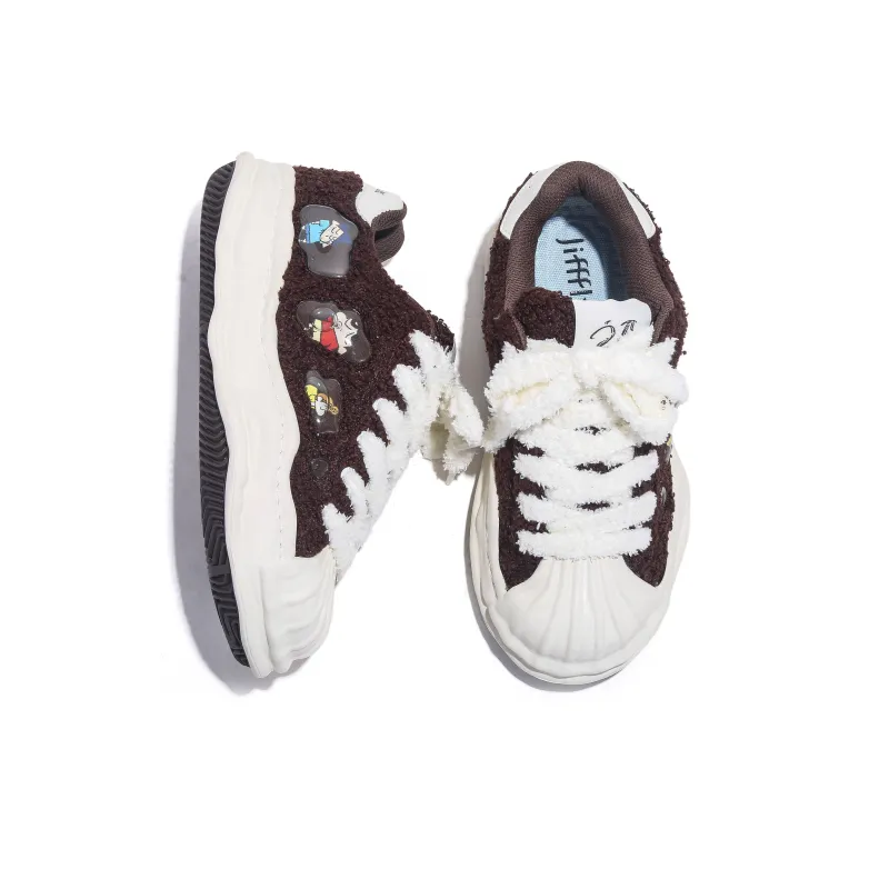Crayon Shinchan x Jifffly Coverage Warm Slip-Resistant Low-Top Skateboard Shoes Women's-12
