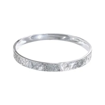 CUTE DAME S999 Fine Silver Bangles Women's Silver