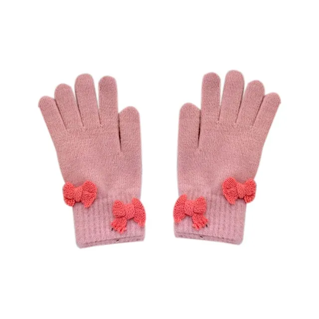 MUSTKOO Knitted Fabric Knit Gloves Women's-11