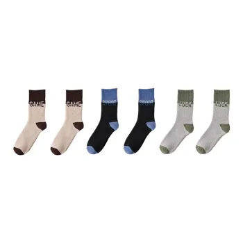 Cotton Gene Mid Calf Socks Men's Combo Set