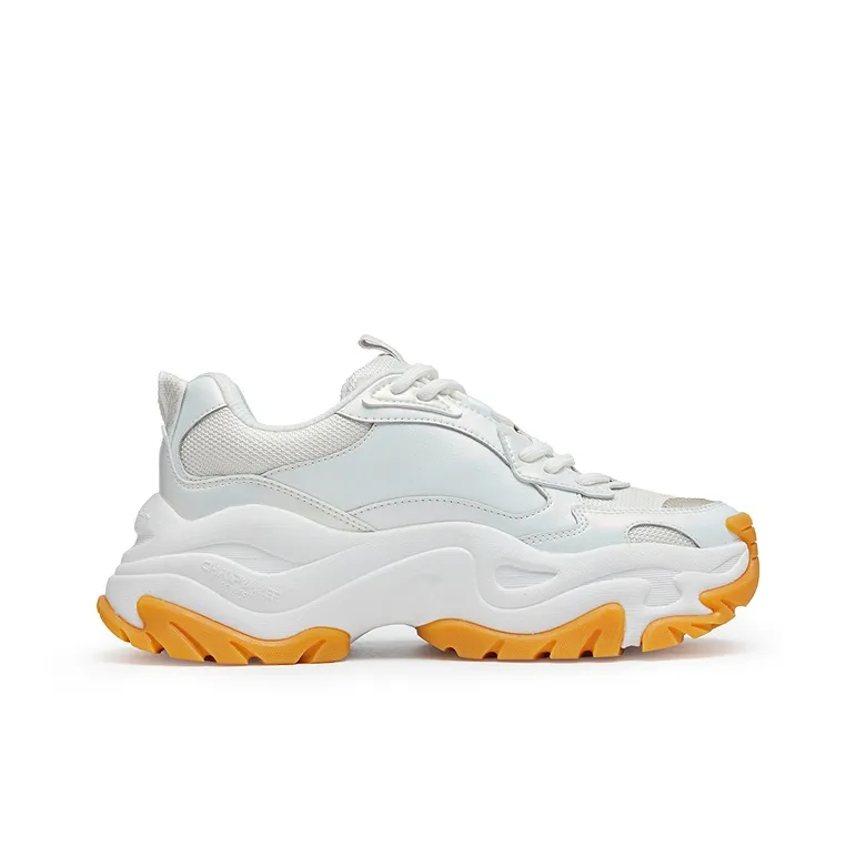 Champion Low Top Chunky Sneakers Women's Pearl White/Champagne Gold-1