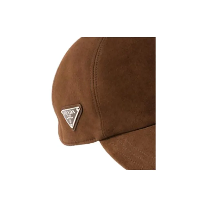 PRADA Suede Baseball Cap-3