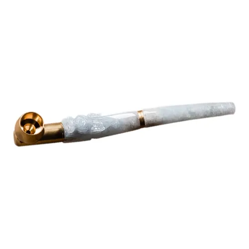 Long Fu Glutinous Jade Portable Mini Ornaments For Cigarettes Men's