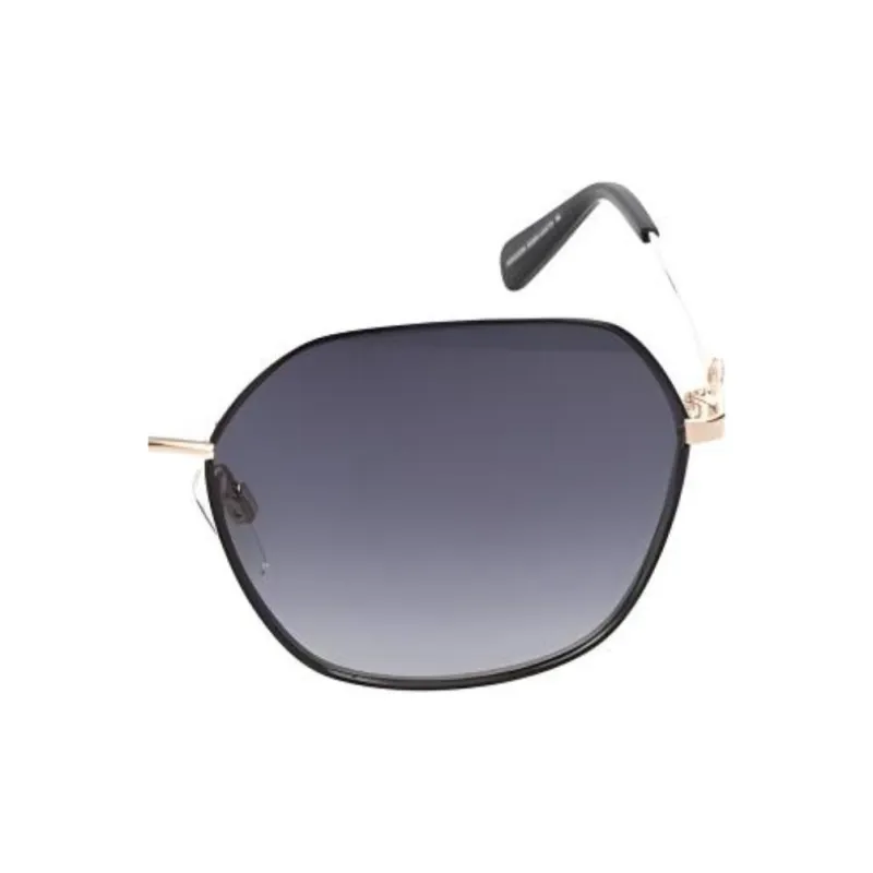 LOVE MOSCHINO Metal Irregular Shape Sunglasses Unisex Black-2