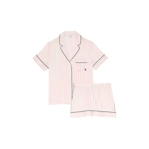 Victoria's Secret THE MIX Pajama Set Women's Pink Stripes