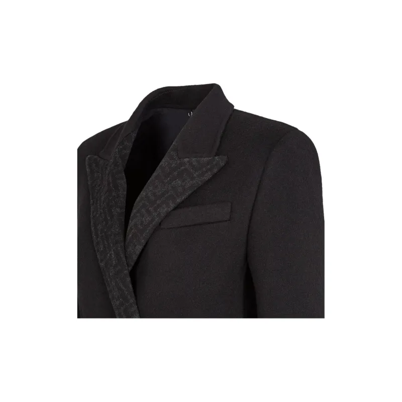 FENDI Ff Jacquard Double Breasted Blazer-3