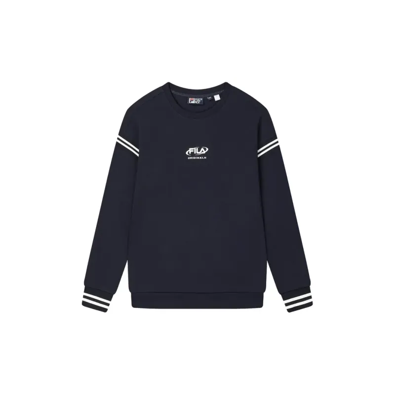 FILA Original Sweatshirt Men's Blue Comes With Necklace-1