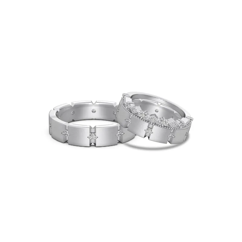 KAILEIFU S925 Silver Rings Unisex Silver-4