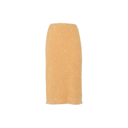 Fabiana Filippi Sequin Embellished Straight Hem Knitted Skirt