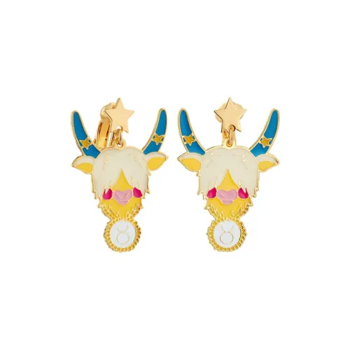 LES NEREIDES Gold Plated Clip On Earrings Women's Gold