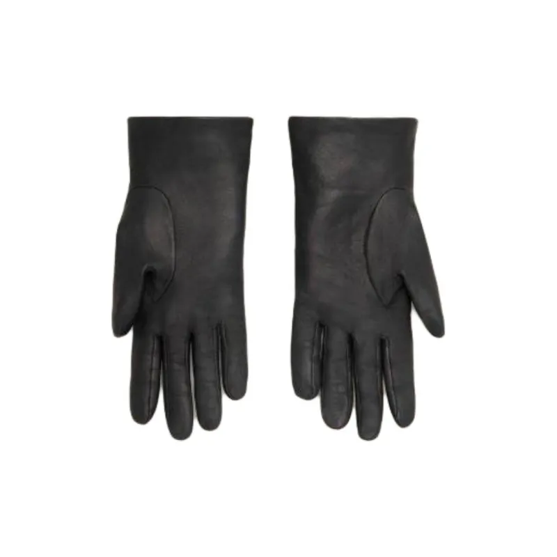 AMIPARIS Lambskin Silk Metal Gloves Women's Black-1