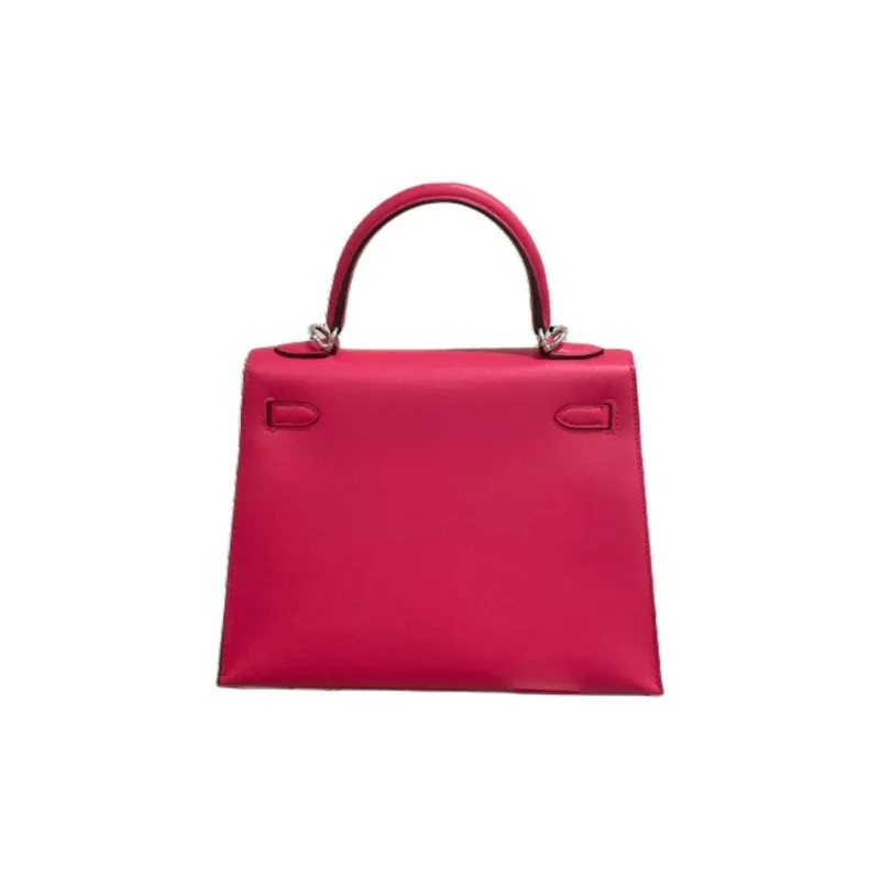 HERMES Kelly Mademe Cow Leather Kelly Bag, Shoulder Bag, Crossbody Bag, Handbag Women's I6 Rose Extreme Ultimate Pink-1